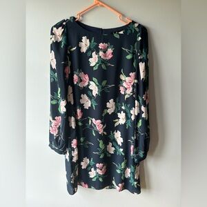 Lulus Floral Midi Shift Dress, Women’s Size Small